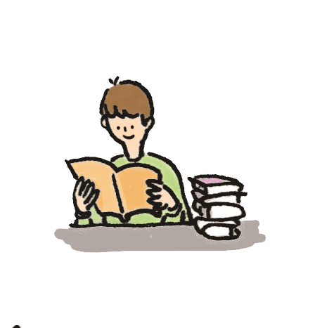 b. Ich lese gern Bücher.